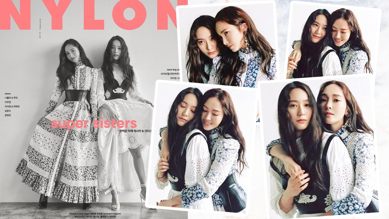 Jessica和Krystal終於合體！鄭氏姊妹再度為雜誌《NYLON》拍攝封面！