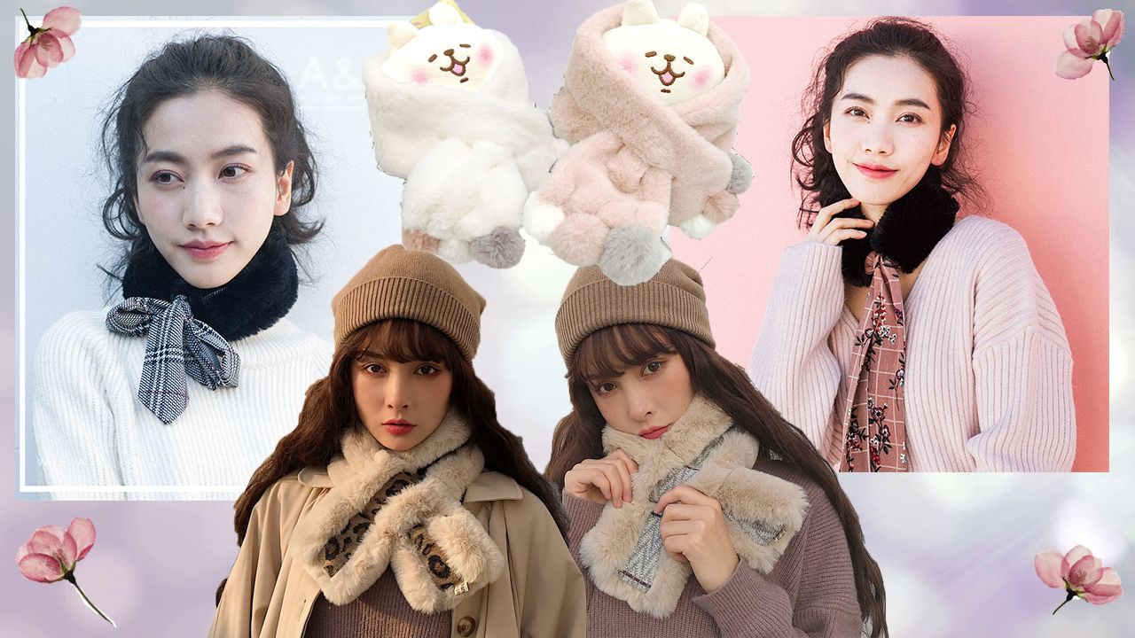 【淘寶】精選10款冬季毛毛頸巾！集合溫柔奶油色、駝色、裸粉色
