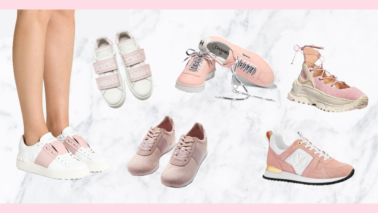 【波鞋】10款名牌粉色波鞋合集！ LOUIS VUITTON 、CHANEL、PRADA！甜美運動風格！