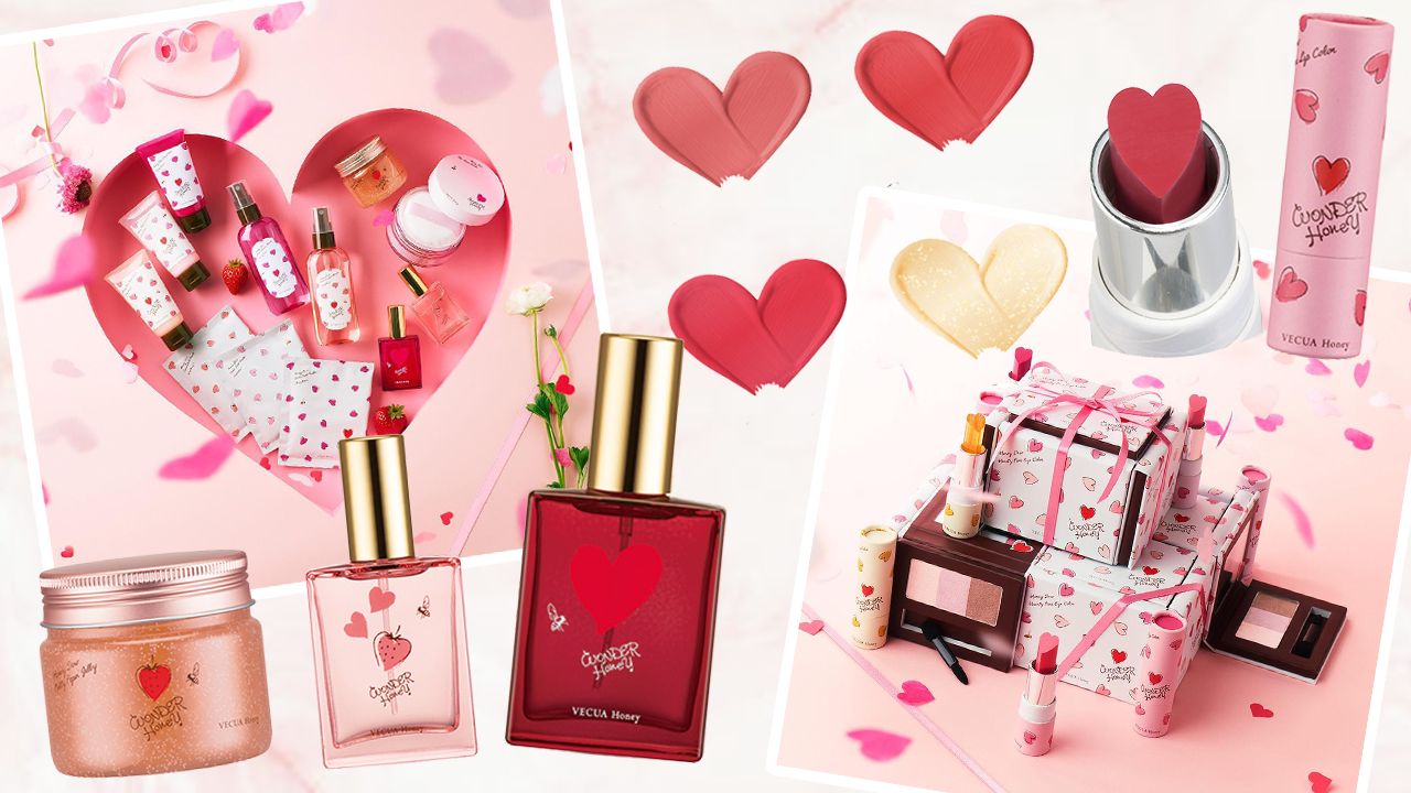 【日本化妝品】甜美粉嫩色系包裝＆可愛心形唇膏！日本VECUA Honey推出限定商品系列！