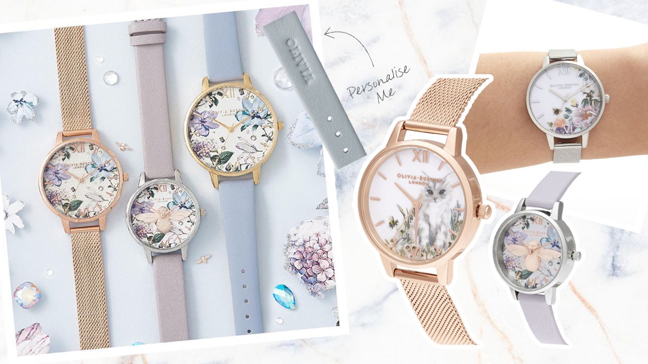 【手錶】OLIVIA BURTON推新款手錶！高雅花朵圖案+可愛小貓錶面設計！