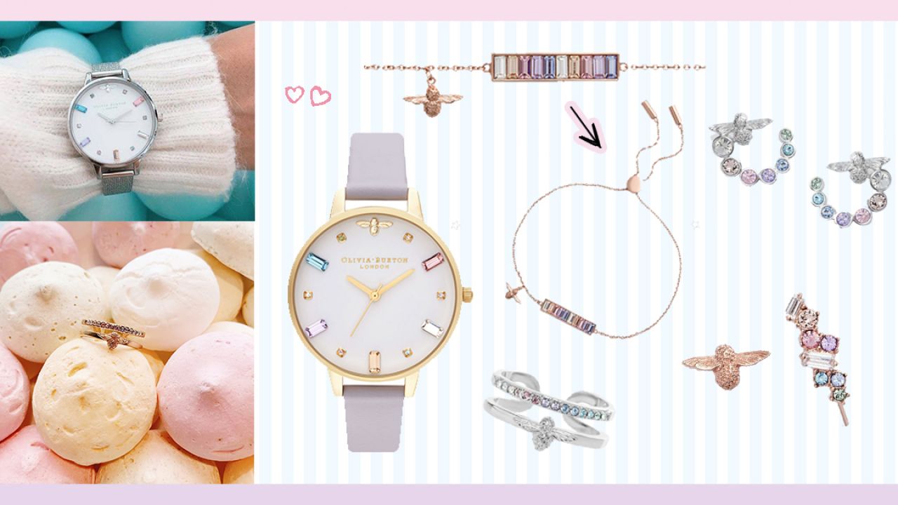 甜美糖果色施華洛世奇水晶！OLIVIA BURTON 新推彩虹系列手錶及飾物