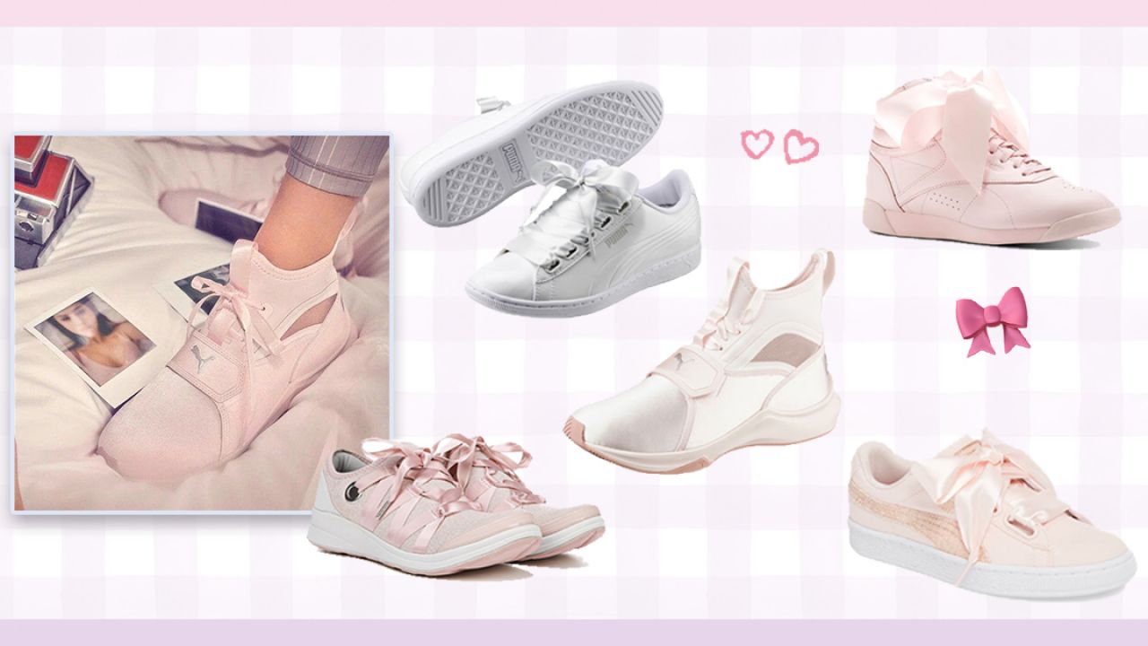 【波鞋】7款浪漫粉紅、白色波鞋合集！超美緞帶蝴蝶結鞋帶！充滿少女氣息！