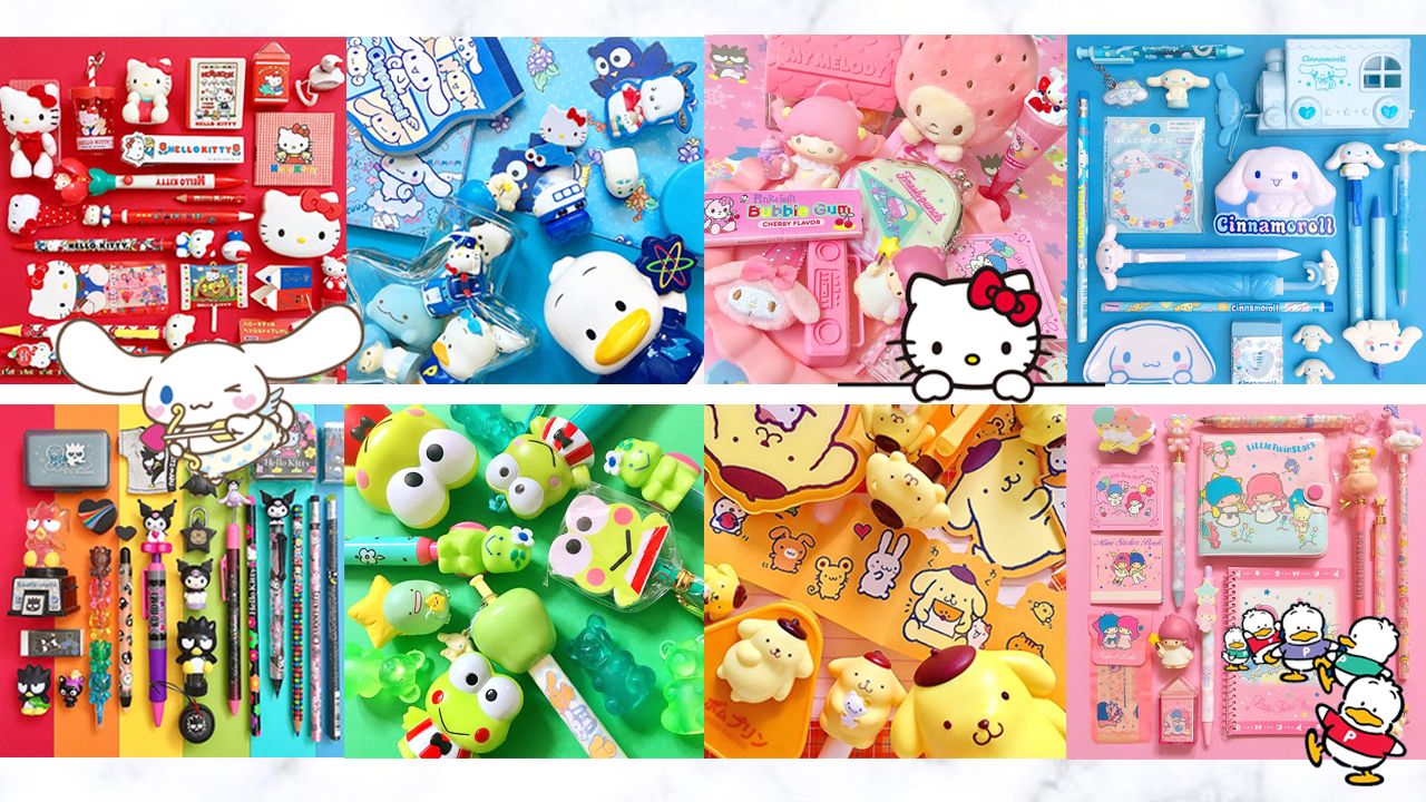 Hello Kitty、My Melody、玉桂狗、AP鴨！超治癒彩虹色排列！外國網民分享Sanrio卡通精品收藏！