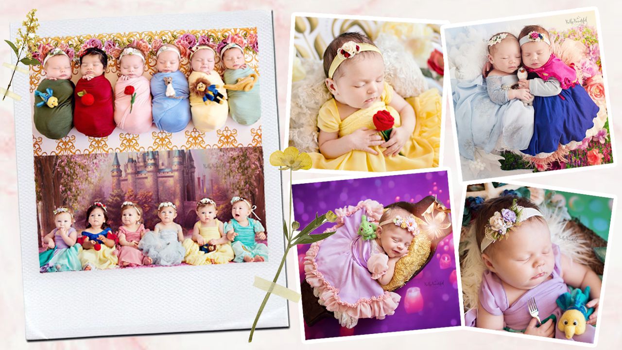 超可愛！瞓住扮美人魚、貝兒、Elsa＆Anna！外國初生嬰兒化身迪士尼公主＆角色！