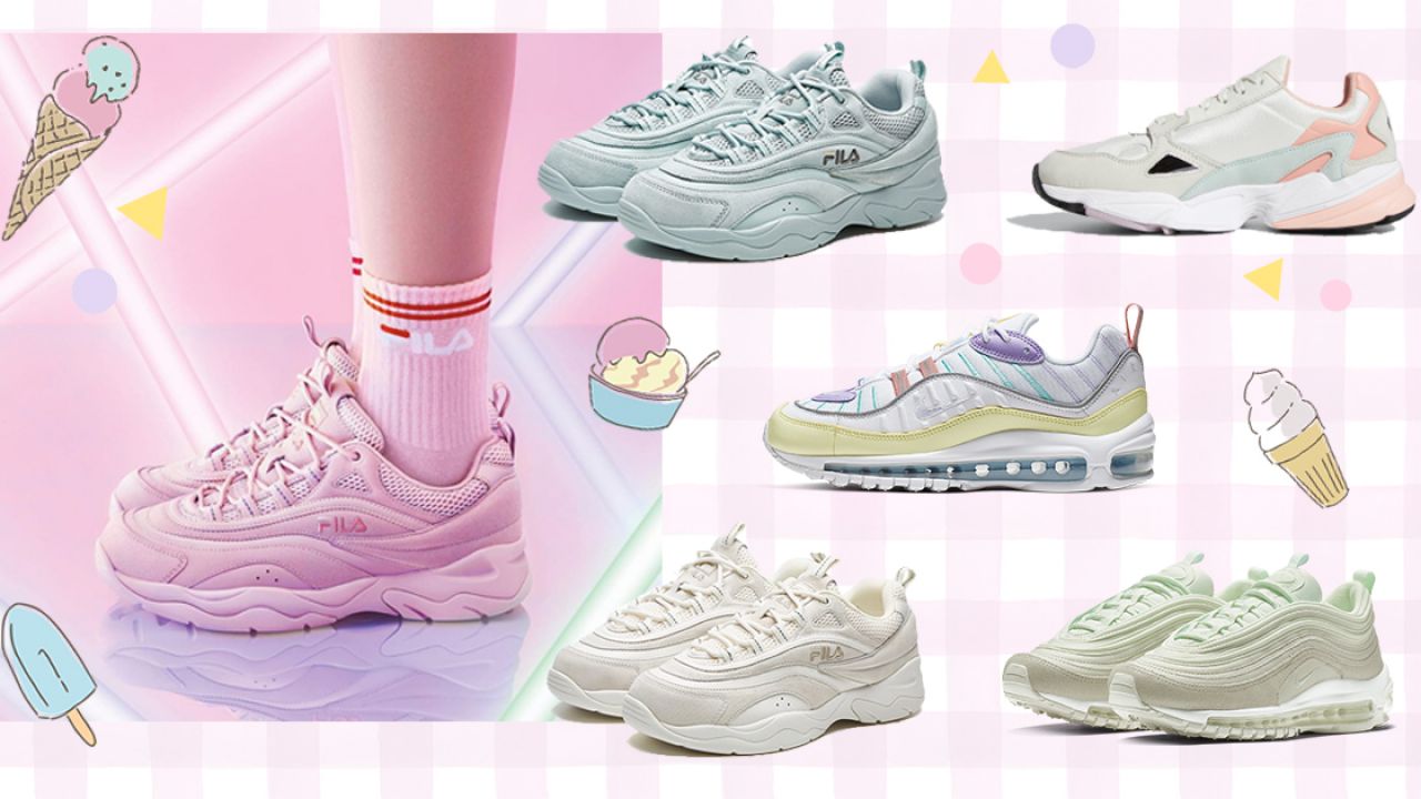 【波鞋】冰涼雪糕色系！FILA新推3款夢幻粉嫩色老爹鞋！另附6款人氣波鞋！
