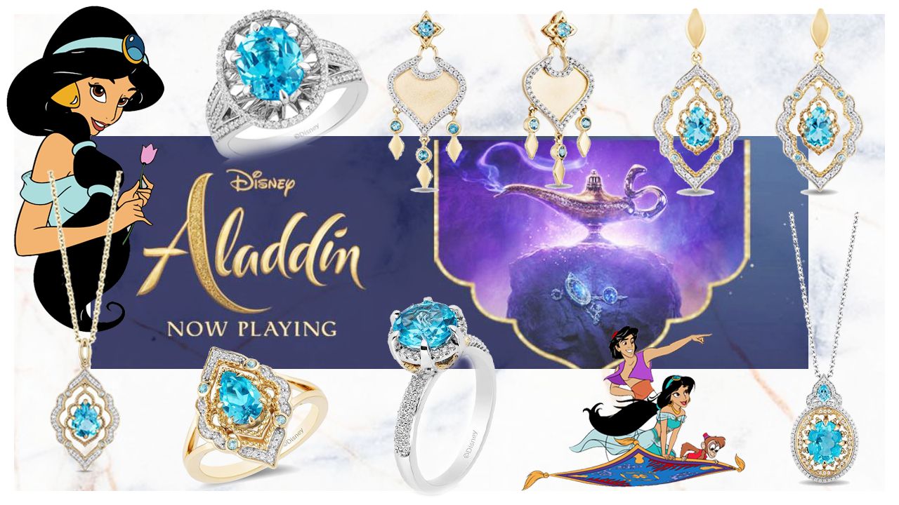 美國品牌聯乘迪士尼《阿拉丁》！推出一系列湖水藍色系飾物！項鏈、耳環和戒指都有！