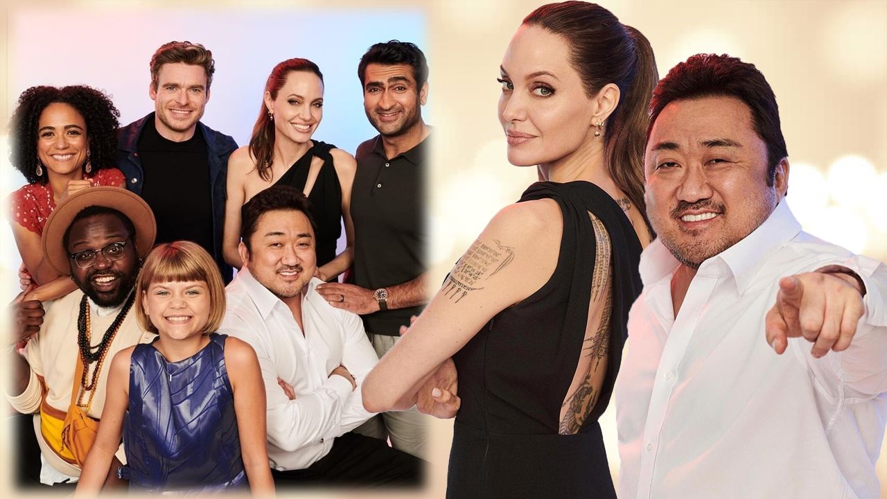 首位Marvel韓國演員！馬東石與Angelina Jolie《永恆族》宣傳照公開！擁有美國國籍、流利英文！