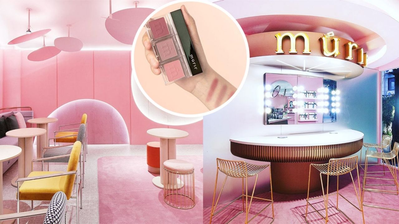 首爾新沙洞Villa de Murir粉紅彩妝主題咖啡廳！美妝+咖啡打卡熱點！設有化妝服務！