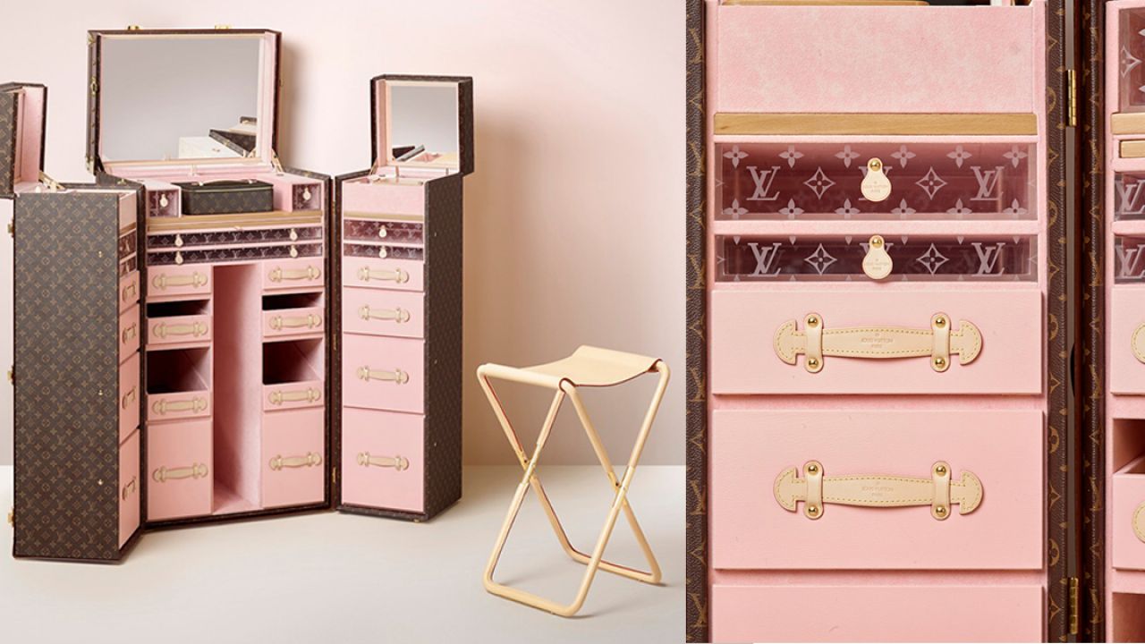 Louis Vuitton 推出大容量奢華化妝箱！粉色x經典圖案！簡直是女生「夢想成真」！