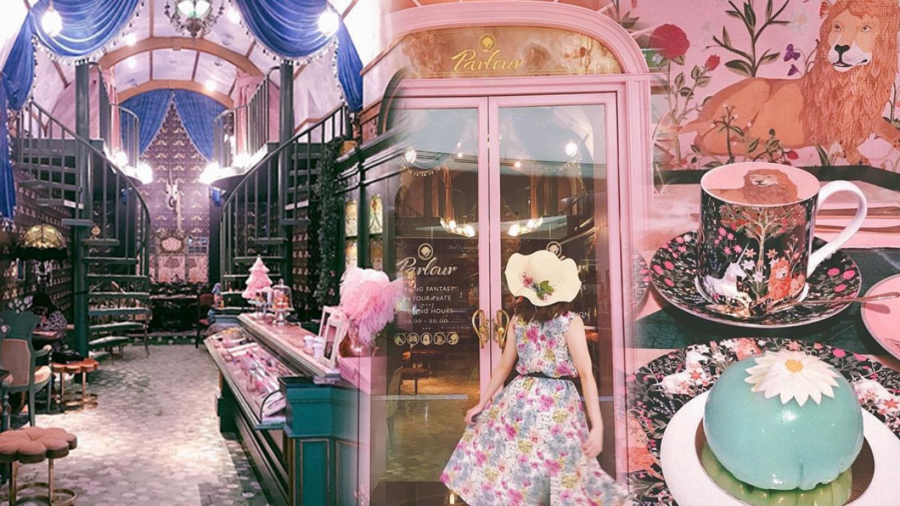 【內附地址參考】泰國曼谷「愛麗絲風」Cafe！夢幻獨角獸拉花、粉色碎花牆任你拍！