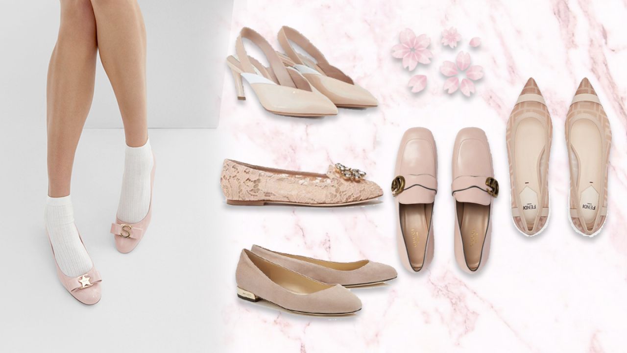 【OL上班鞋】精選9款「春日櫻花粉色」上班鞋！平底鞋、中跟鞋、樂福鞋！增添少女粉嫩魅力！