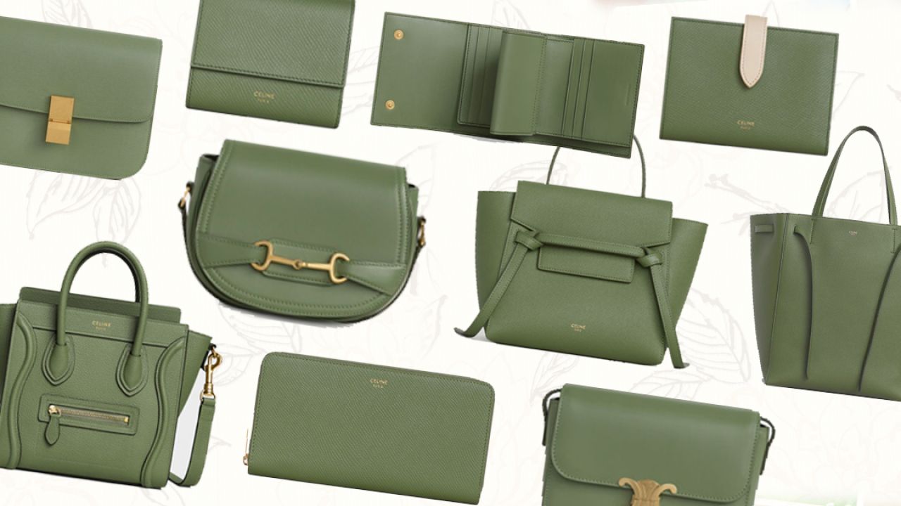 【名牌手袋】牛油果綠色走進時尚界！細數CELINE牛油果綠單品！超過20款手袋/銀包/卡片套！
