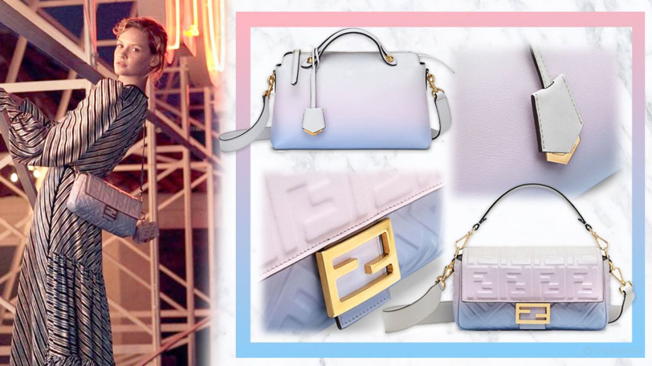 Fendi經典袋款推出「夢幻粉彩色」！粉藍漸層唯美設計！讓人少女心爆發！