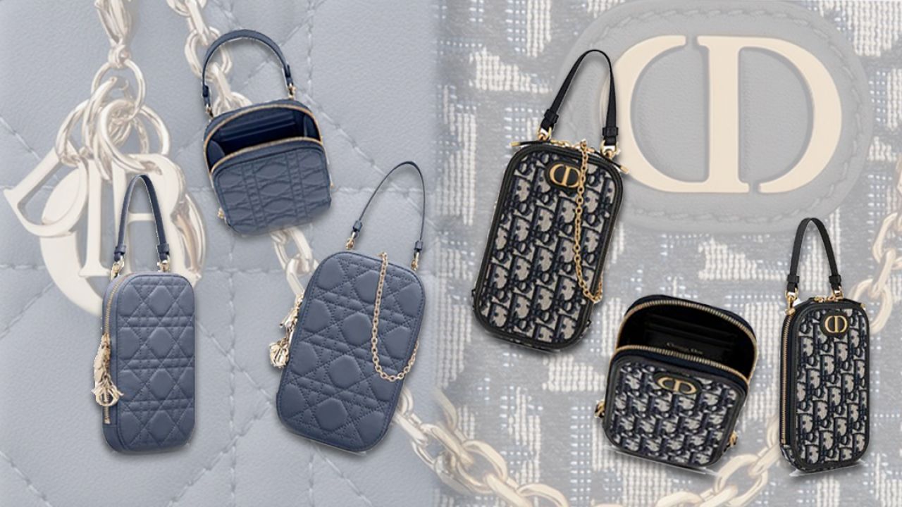 【名牌入門】DIOR新推出2款「手機袋」！經典Oblique緹花圖案、LADY DIOR設計！2種揹法！