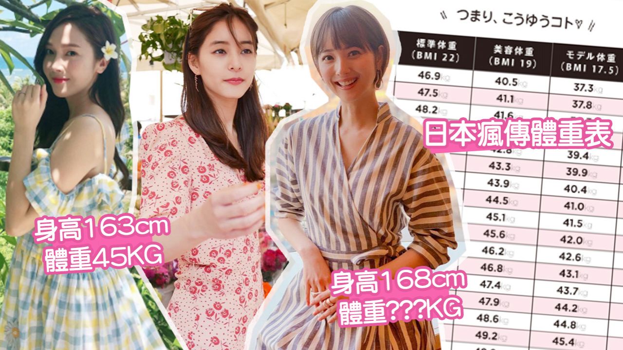 日本雜誌公開「模特兒體重表」！160cm不超45Kg？上鏡顯瘦的理想身材是？