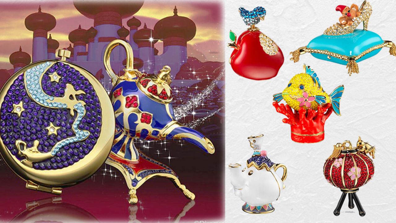 美國Estée Lauder x 迪士尼公主限定系列！ 茉莉/白雪公主設計！甜美香水膏+粉餅！