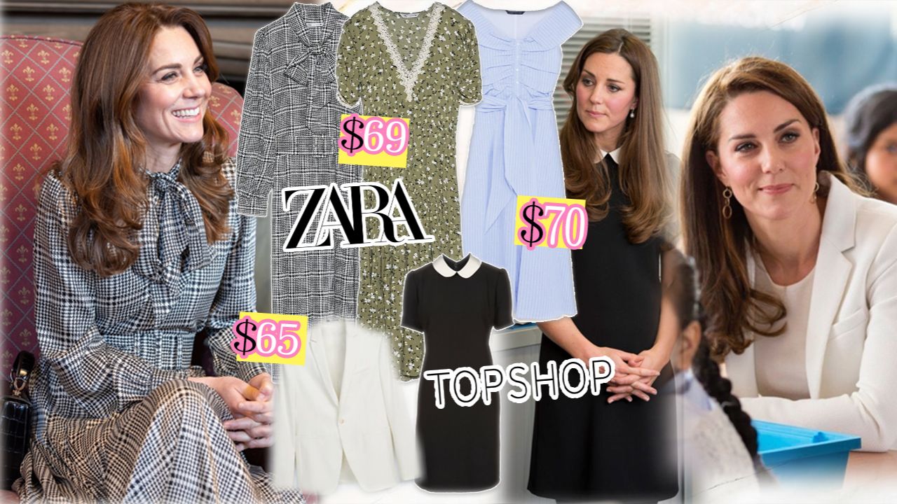 【英國王室】27件凱特王妃平價貼地服裝！英國女生搶購這幾件來自Zara、Topshop、GAP！
