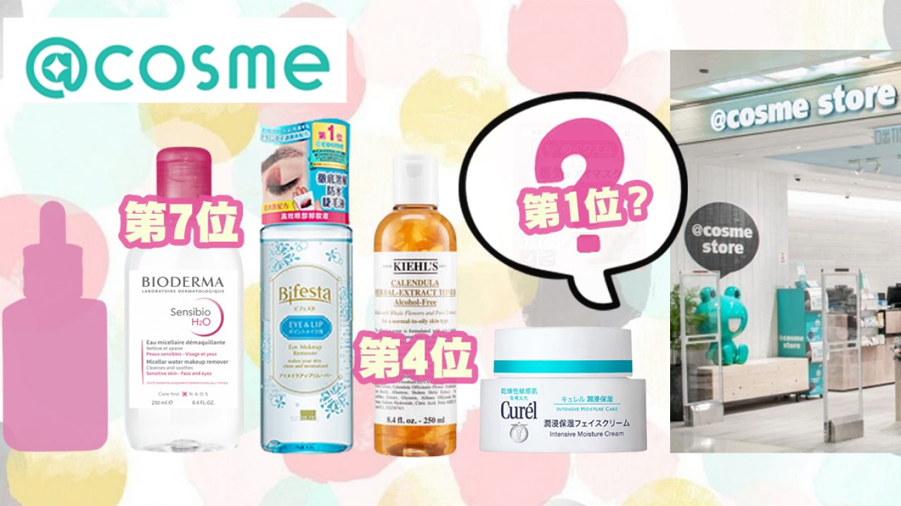 【2021日本藥妝】香港@cosme最新基礎護膚品Top10！保濕面霜/唇膜/清潔面膜！最平$43買到！