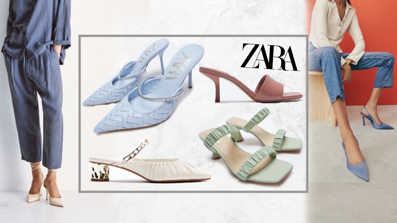 ZARA春夏粉嫩色調鞋款新品！話題性褶皺款式！高跟鞋/涼鞋都有！