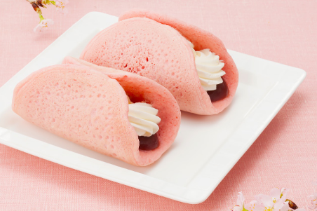 日本7-11春日甜點系列～忌廉櫻花紅豆夾餅登場！