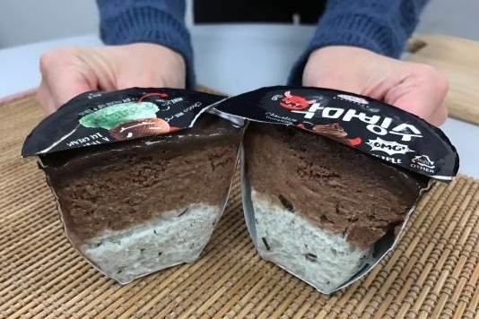 街頭免費派！試食韓國3層魔鬼雪糕