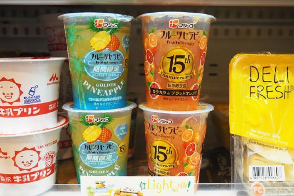 日本直送甜品杯！便利店熱賣特濃水果啫喱杯