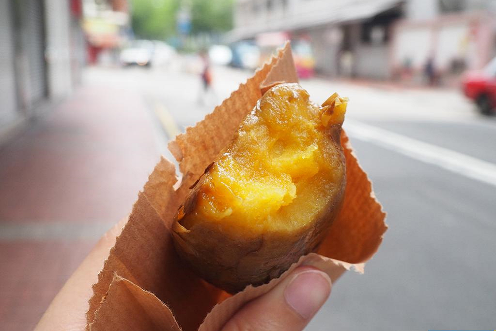 旺角掃台灣街頭小食 冰烤番薯冰感幼滑似雪糕！