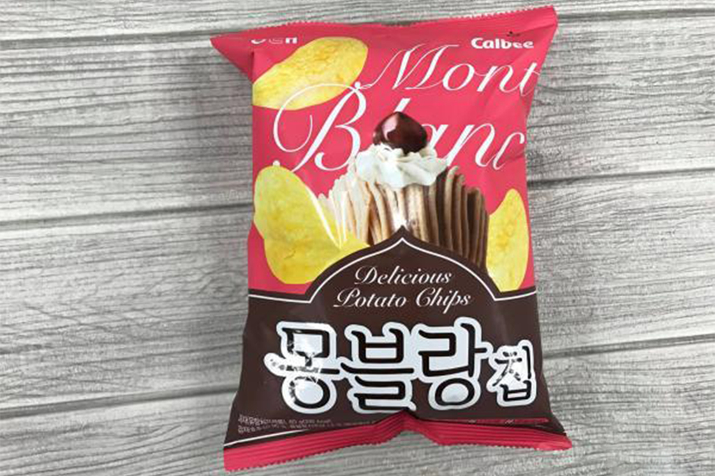 栗子蛋糕薯片新上架 韓國奇怪口味配搭