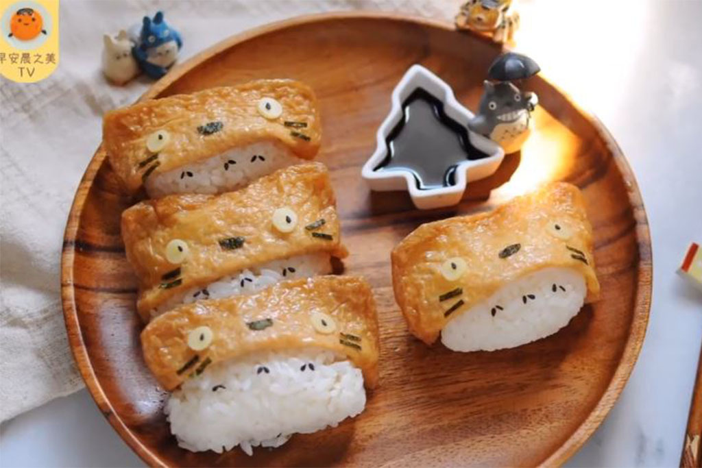 入門煮食零難度！超簡易龍貓稻荷壽司