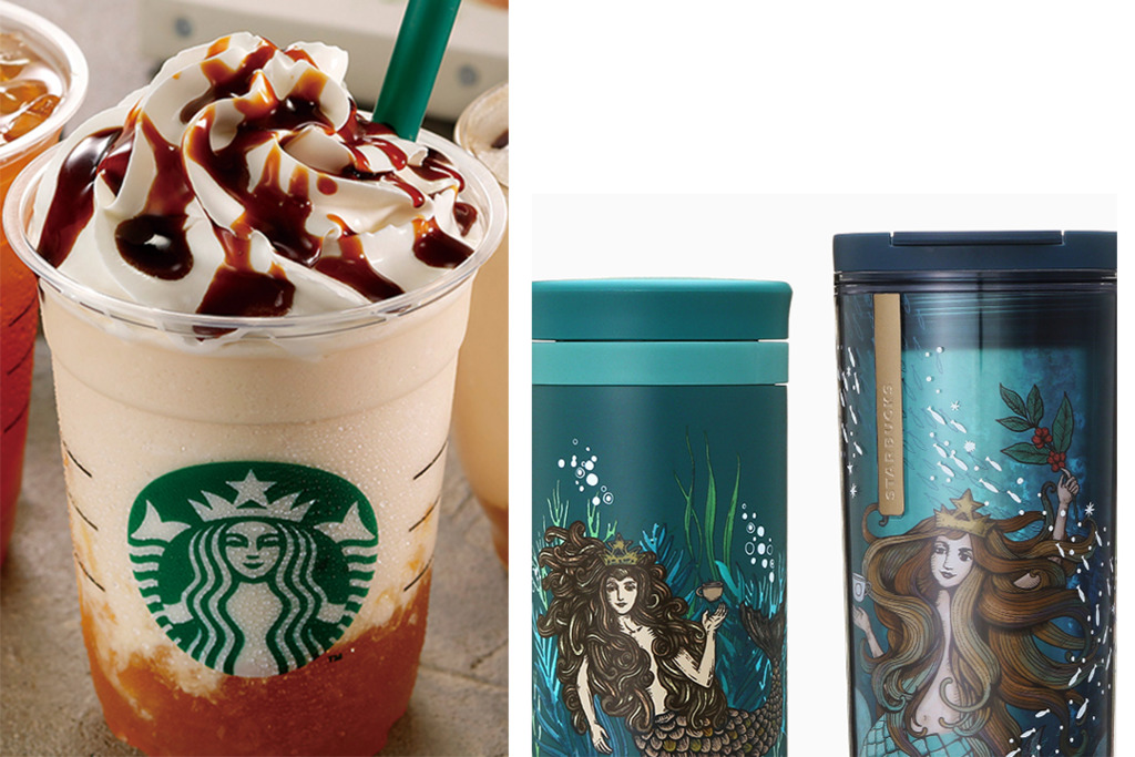 日本Starbucks新品登場　復古美人魚杯＋焦糖啤梨星冰樂