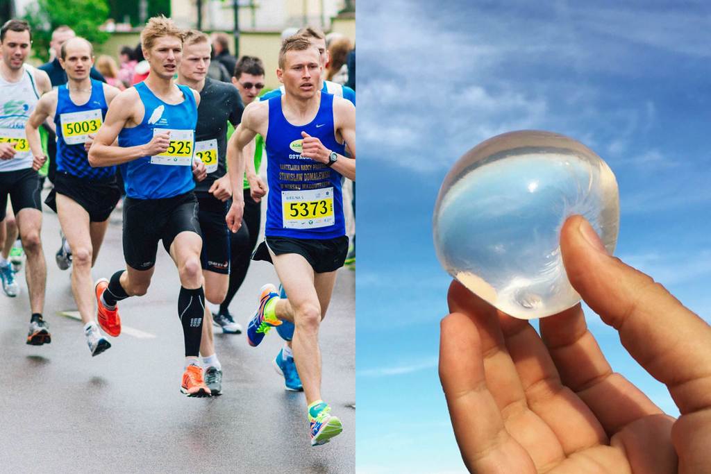 【綠色馬拉松】英國馬拉松實行「零膠樽」  推出食用水袋取代膠杯派水 