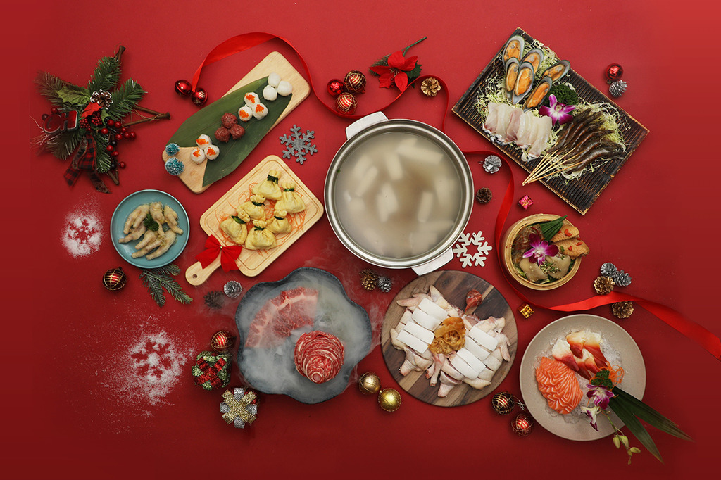 【聖誕火鍋】四季文昌推聖誕限定火鍋套餐 冰牛肉聖誕樹／和牛丸／酒釀肉串