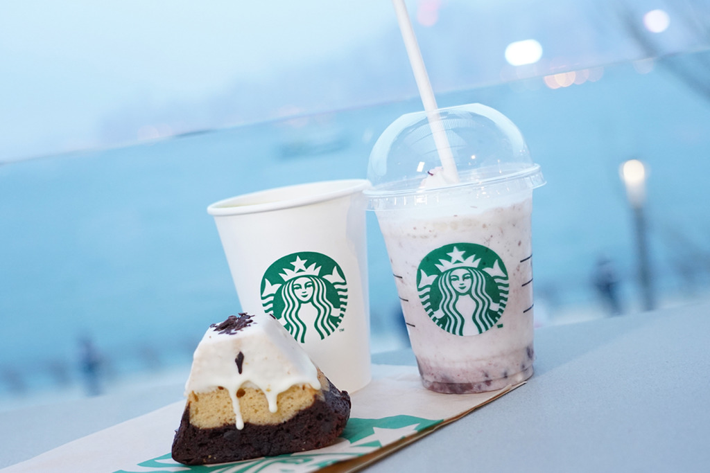 【尖沙咀美食】尖沙咀星光大道海傍Starbucks　露天餐廳向海座位欣賞維港夜景