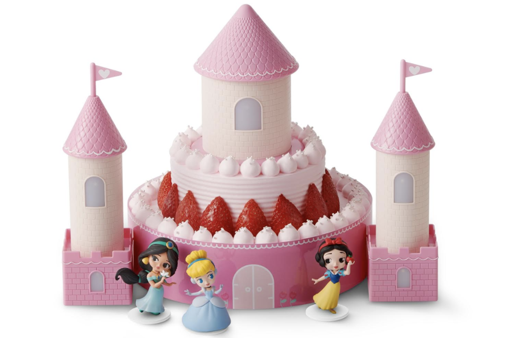 美心西餅全新迪士尼公主夢幻發光城堡蛋糕  送皇冠投射燈＋Q版白雪／茉莉／仙杜瑞拉