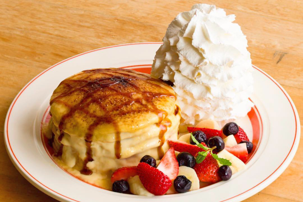 【日本甜品】日本人氣夏威夷風Cafe　巨型成座山高忌廉Pancake！