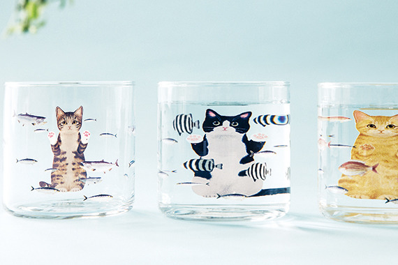 【日本手信2019】貓奴必入手日本貓咪玻璃杯　貓貓遇水秒變肥！