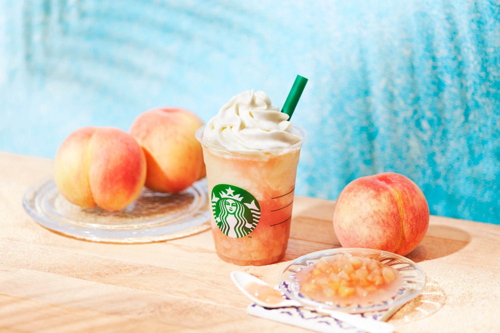 【日本starbucks】日本Starbucks推出夏日期間限定 水蜜桃星冰樂／水蜜桃撻