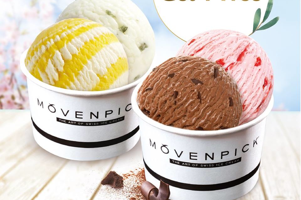 【甜品優惠】MÖVENPICK雪糕專門店推出限時優惠  雙球雪糕杯買一送一優惠