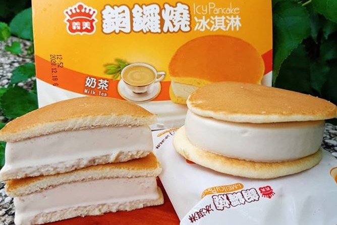 【台灣便利店】台灣全聯超市X義美　推出奶茶雪糕銅鑼燒
