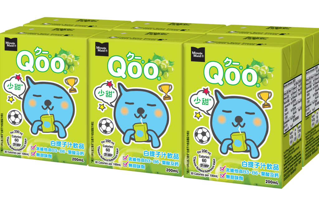 Qoo果汁飲品3月推出全新包裝＋少甜系列！減少逾22%糖含量