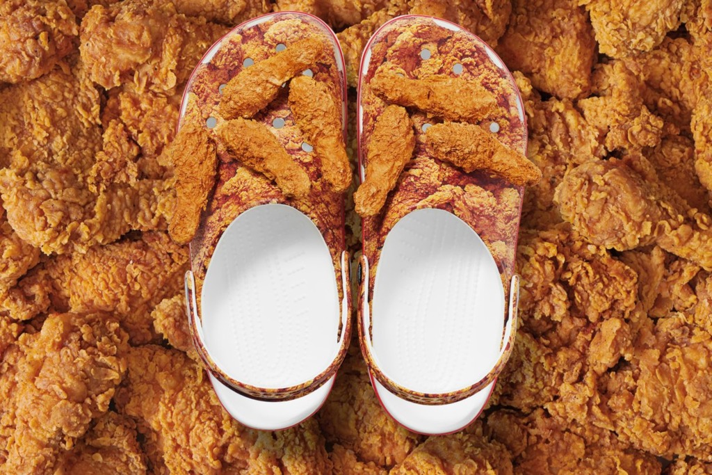 【潮物】KFC聯乘Crocs推出炸雞鞋 立體炸雞見到都流口水！