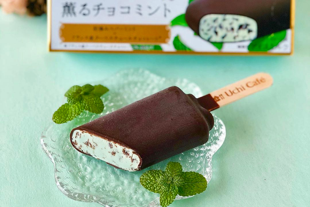 【日本LAWSON 必買】日本便利店期間限定新甜品　脆皮薄荷朱古力雪條