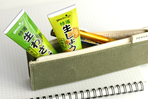 【日本Wasabi螢光筆】日本精品店多款搞怪文具　像真度高Wasabi螢光筆／豆腐memo紙