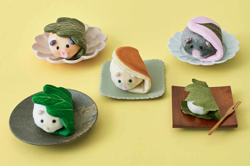 【日本雜貨】日本超可愛麻糬精品系列  倉鼠和菓子鎖匙包