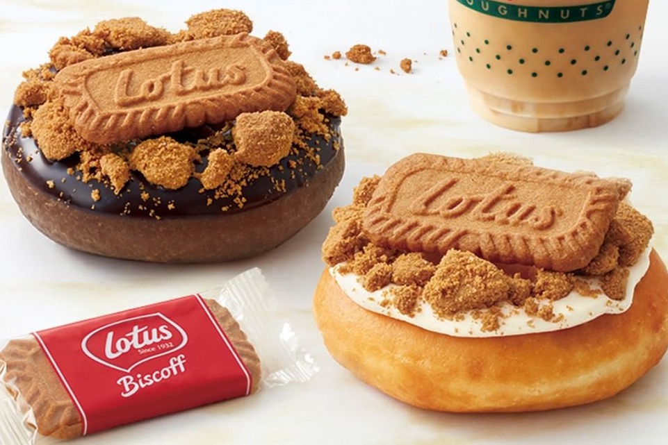 【日本甜品】日本冬甩專門店Krispy Kreme期間限定　推出Lotus焦糖脆脆餅乾系列