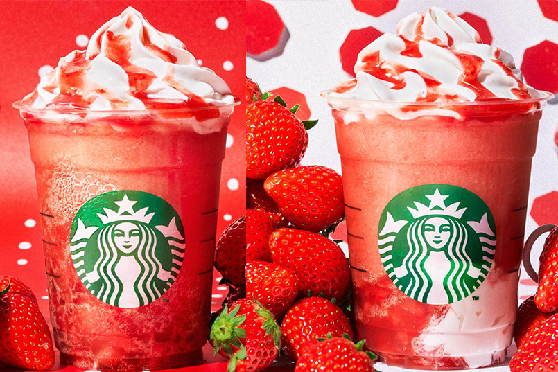 【日本Starbucks】日本Starbucks推出2020年版士多啤梨星冰樂　充滿粒粒果肉／香甜果凍