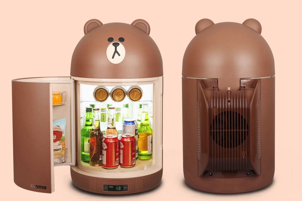 【Line Friends精品】有可愛熊大＋莎莉！韓國Line Friends推出造型多功能冰箱　UV殺菌／手機遙距控制／藍芽音響