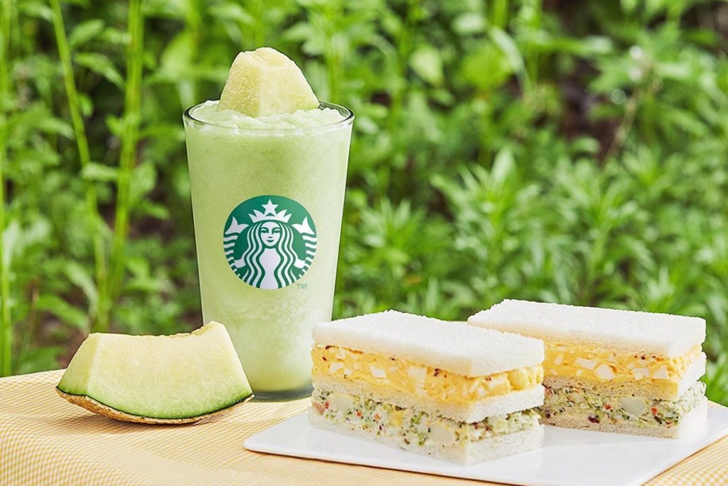 【韓國Starbucks】韓國Starbucks推出夏日消暑新品　新鮮哈密瓜果肉忌廉沙冰