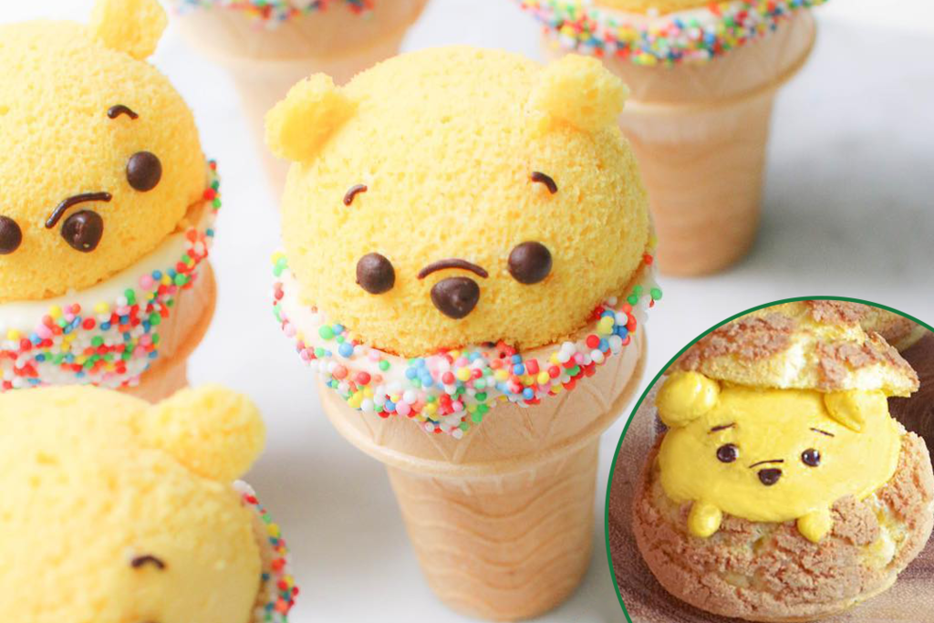 【Winnie the Pooh 蛋糕】迪士尼官方教整小熊維尼甜品　Pooh Pooh小熊維尼蛋糕／卡通雪條／蜂蜜泡芙